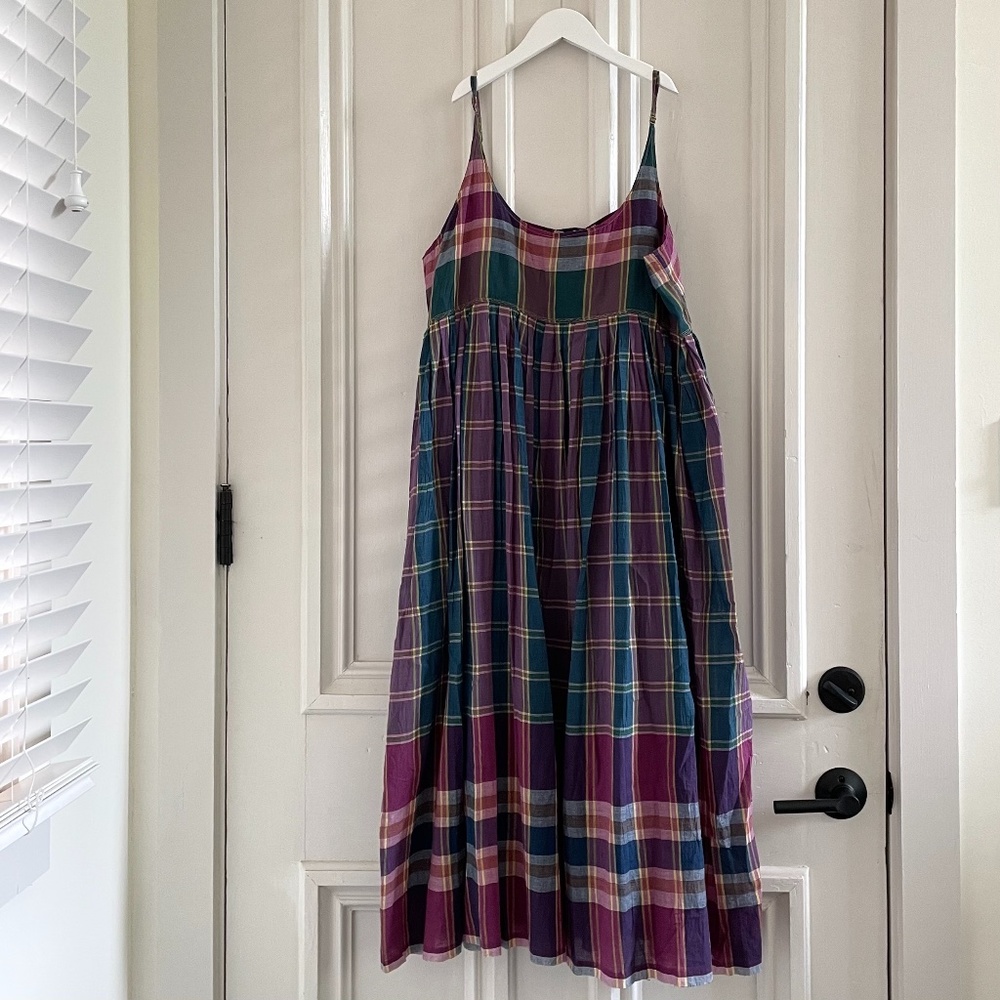Injiri Plaid Slip Dress